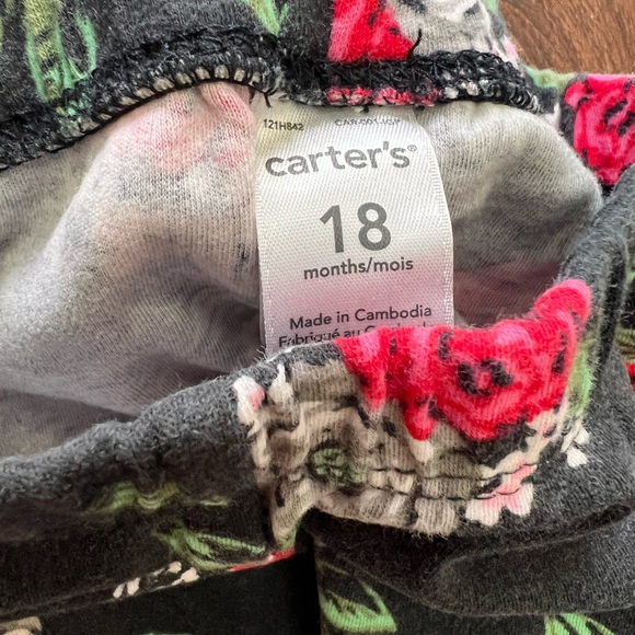 Set of 18 months leggings, floral and lace - Picture 3 of 4